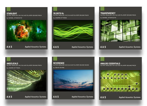 AAS Applied Acoustics Systems 16 Sound Packs Ultra Analоg VA-3 & AAS Plаyer